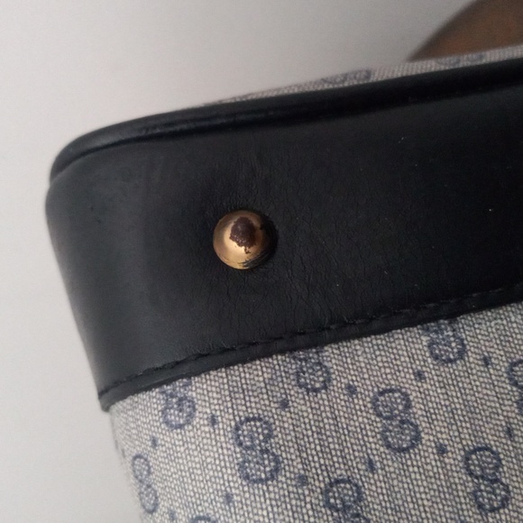 Authentic Vintage Gucci GG Monogram Micro Guccissima Boston Doctor Shoulder Bag - Picture 7 of 11